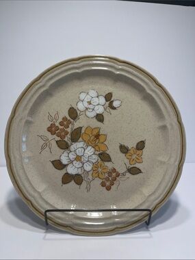 Crown Manor 1 Dinner Plate-Vintage Autumn Blossom - 10.5” Handpainted